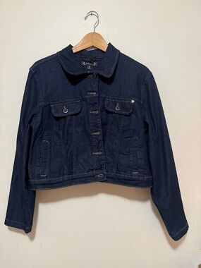 NWT ladies crop denim jacket